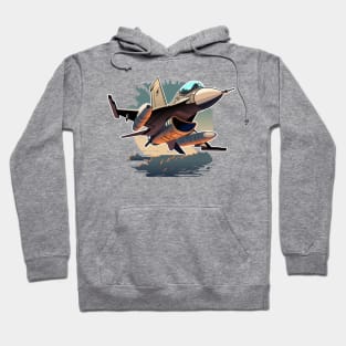 Cartoon fighter plane Hoodie